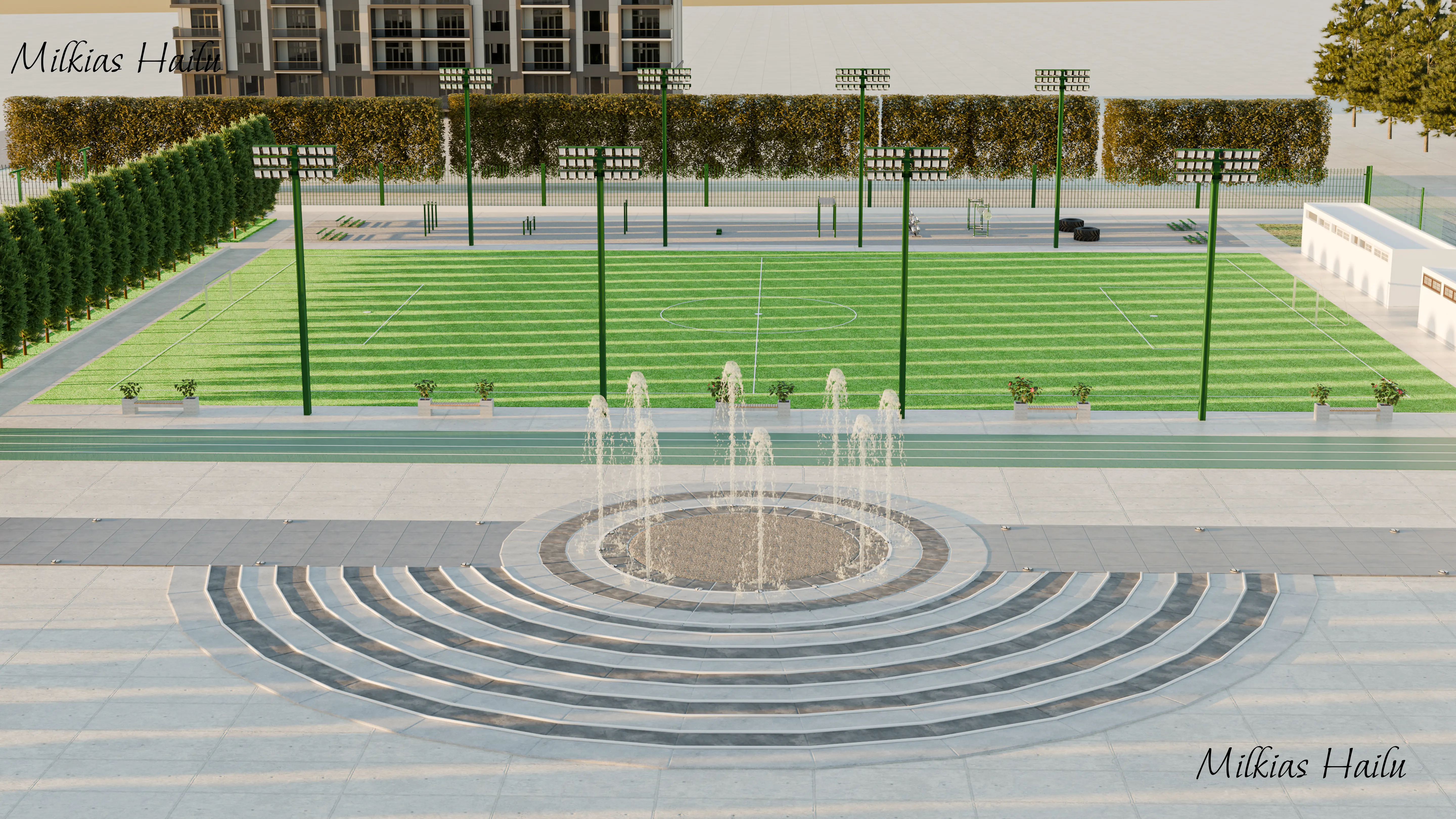 3D Park Render